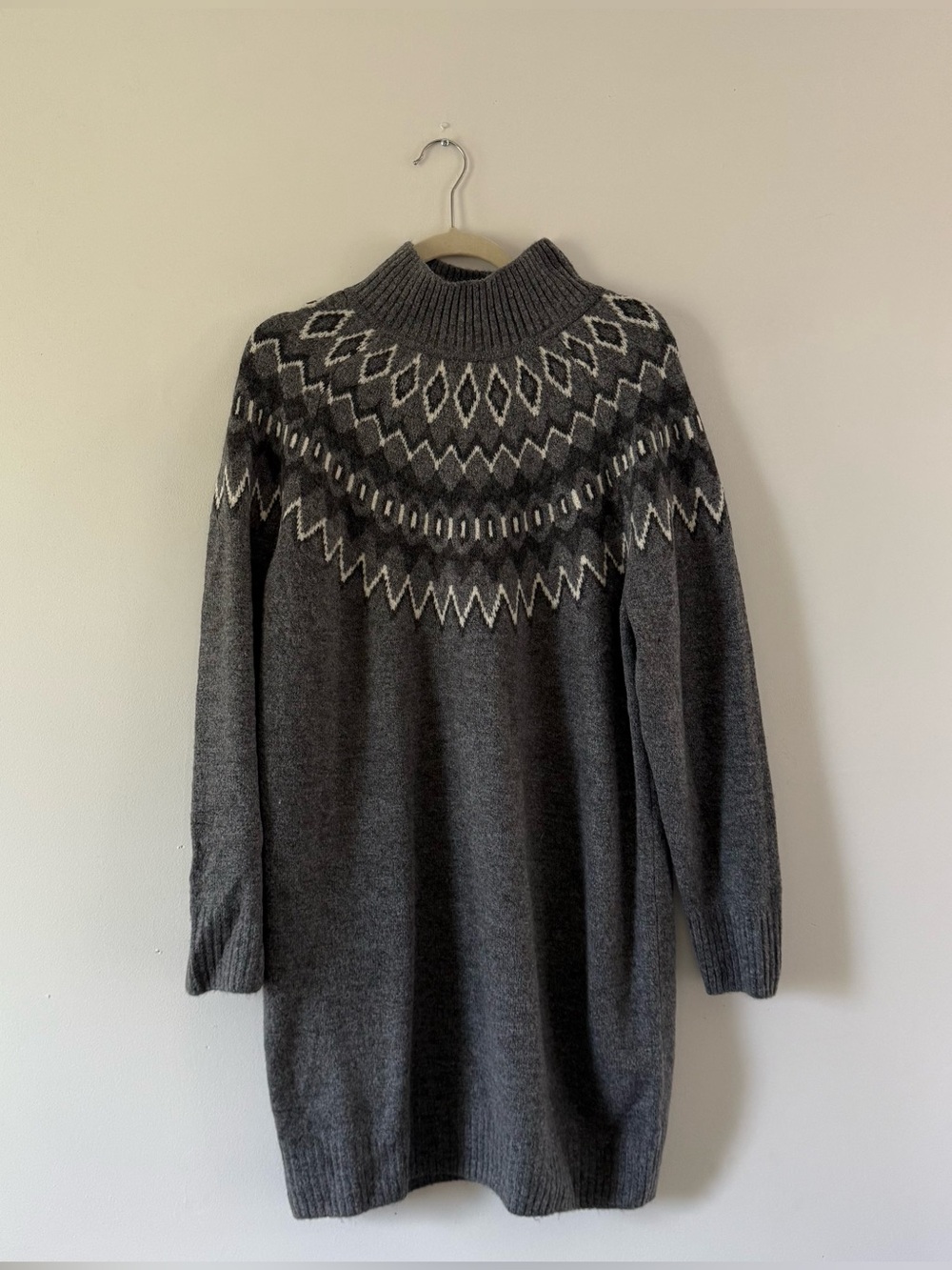 Scandinavian Fair Isle Sweater Dress | Cozy Nordic Winter Knit | GAP
